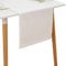 Simurq Tischläufer Leinenoptik - Lotuseffekt | Wasserabweisende & Abwaschbare tischläufer modern | Pflegeleicht & fleckenabweisend Läufer| Tischläufer Weiß - Table Runner (Farbe: Weiß, 40x180 cm)