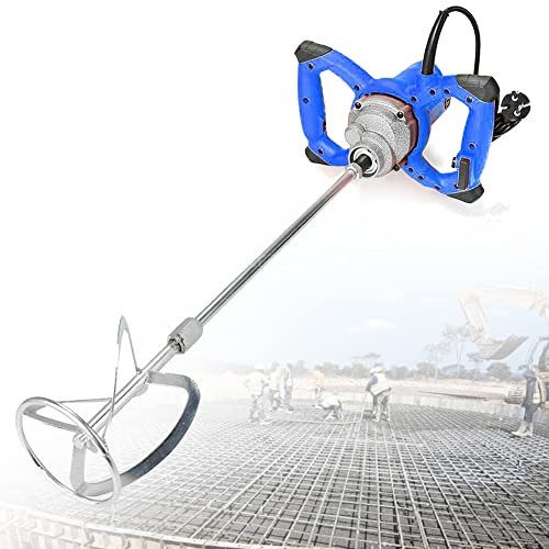 Rührwerk 2600W, Farb-Mörtelrührer, 6-Gang-Getriebe Rührgerät, M14-Gewinde Mörtelrührer Betonrührer, 0-1700 r/min, Rührer für Mörtel Ø 120 mm, Elektrisch Mischer Handrührgeräte