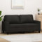 ZEYUAN 2-Sitzer-Sofa Schwarz 140 cm Stoff, Sofas & Couches, Sofa Wohnzimmer, Sofa Für Jugendzimmer, Relaxsofa, Sofa Für Schlafzimmer, Polstersofa - 359167