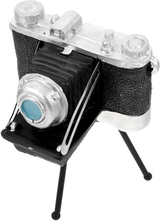 CAXUSD Retro Kamera Modell Resin Tischdeko Vintage Fotografie Requisite Stabiler Stativ Kamera Figur Für Schaufenster Bürogestaltung Einzigartiges Retro Design