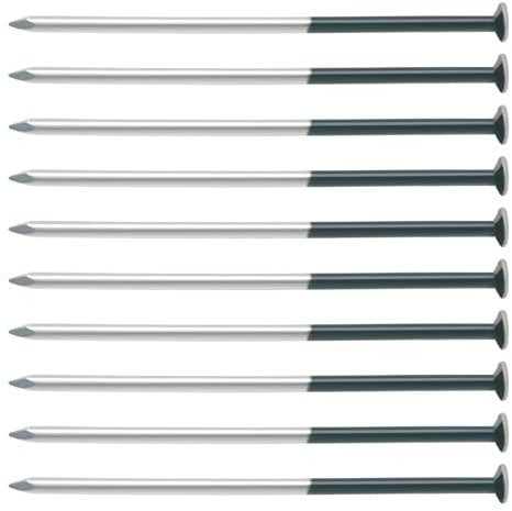 VGOL 50pcs Dark Green Artificial Grass Nails 5mm x 150mm Galvanized Round Head Nails Nail setfor Securing Weed Matting Fabric, Netting, Groundsheet & More