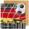 Untersetzer 6-TLG.Set 'Deutschland' mit Korkrückseite - Fussball - Fan - Deko