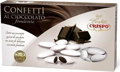 Confetti 1 Kg al Cioccolato Fondente Bianco Sposi Matrimonio Bombonboniere