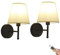 Modern Minimalist Rechargeable Wall Light Set of 2, Battery Operated Sconces, Cordless Non-Hardwired Mounted Lamp for Bedroom Living Room Hallway Porch TV