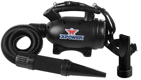 XPower Electric Air Duster for Dusting Drying Inflating Blowing Vacuuming Car Detailing Computer Leaf Blowing High Performance Motor Eco-Friendly (A-5S)