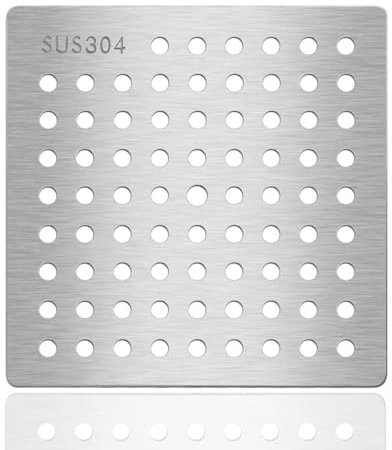 LTGXUE Tapa Cuadrada for desagüe de Piso, Filtro de desagüe de Repuesto, Mantiene los desagües Libres de Hojas, Protectores de desagüe for baño, Cocina y Piso.(13x13cm)