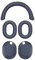 Solid Color Silicone Protection Set for Sony WH1000XM6 Headphones - Ear Cup Covers, Headband Cover & Shell Cover, Available in Black/Red/Navy Blue/Beige/White (Dark Blue)