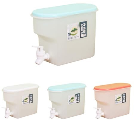 Dispensador de bebidas de 3,5 L, dispensador de agua para nevera con grifo, jarra de jugo para agua fría y caliente, preparación, cerveza, cóctel, recipiente de plástico sin BPA para el hogar, fiesta