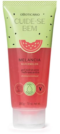O Boticário Cuide-se Bem | Erfrischendes Körpergel Wassermelone | 200 g | Feuchtigkeitsspendendes Körpergel | Wassermelone | erfrischende leichte Textur | 24h Feuchtigkeitsspendend | vegan | 200 g