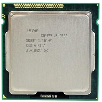 Processeur Core i5 2500 3,3 GHz 6 Mo 5,0 GT/s SR00T Processeur Quad-Core LGA 1155 for Ordinateur de Bureau