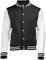 Awdis Unisex College-Jacke (3XL) (Schwarz/Weiß)