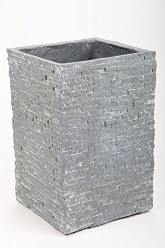 point-garden Blumentopf, Pflanzkübel, grau, 33cm - für Innen und Außen