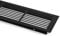 SOTECH 2 Stück Lüftungsgitter Aluminium 500 x 86 mm Abluftgitter Lüftungsblech schwarz