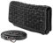ZAROLO Umhängetasche Portemonnaie (17/10/ 3 cm) CL13995 geflochtenes, gewaschenes Leder, schwarz