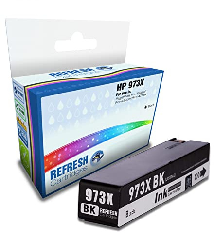 Refresh Cartridges Remanufactured Ink Cartridge Replacement for HP HP 973X (Black)