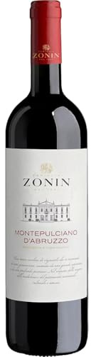 ZONIN Montepulciano D'Abruzzo DOC - 2020 Vintage - Italian Still Red Wine - Blend of Montepulciano and Sangiovese grapes from Abruzzo, Italy - 75cl / 750ml, 13% ABV
