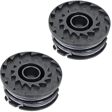 SPARES2GO 3m Line & Spool for Greenworks Strimmer Trimmer (Pack of 2)