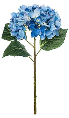 EUROCINSA Ref.71802C34 Hortensia Tacto Natural Azul, Caja de 12uds, 50cm