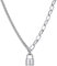 ChainsHouse Schloss Y-Kette Damen Y-Necklace mit Anhänger Schloss mit Geschenkebox