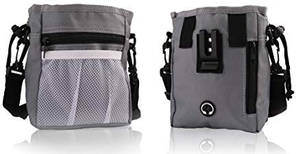 Pets First Leckerli-Trainingstasche für Hunde – Leckerlibeutel für Trockenfutter, Spielzeug, Zubehör mit integriertem Kotbeutelspender – Halter für kleine, mittelgroße und große Hunde & Welpen mit