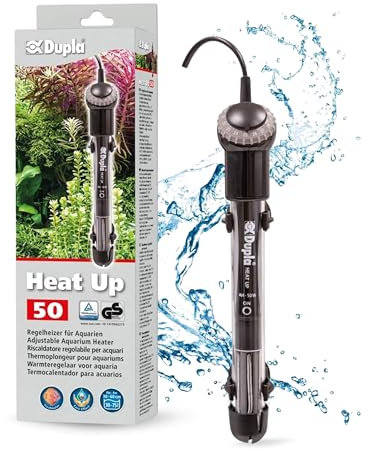 Dupla Heat Up 50 I 100 Watt Regelheizer für Aquarien I Aquarienheizer für Aquarien bis 75 L I energieeffizient und zuverlässig I Aquarium Heizstab I geeignet für Süßwasser- und Meerwasseraquarien