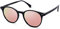 SOJOS Occhiali da Sole da Donna Uomo Polarizzati Tondi Vintage Ragazza Rotondi Specchio Ragazzo Piccola Stile Classico UV400 Lente SJ2113, Nero/Rosa