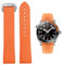 FOUUA Uhrenarmband für Omega Silikon Gummi Uhrenarmbänder 20mm 22mm Sanft Wasserdicht Sport Ersatz Faltschließe Armbänder Original Uhrenarmband Omega Seamaster SpeedMaster De Ville