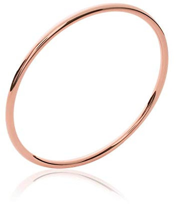 Bijouxia Jonc Épais Diamètre 6,2CM Plaqué Or ROSE 18 Carats