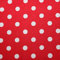 11,99€/m Punkte 100% Baumwolle Baumwollstoff Kinder Meterware Handwerken Nähen Stoff (Punkte Rot Weiß Mittel, 300x160cm (11,99€/m))