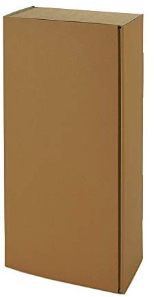 5 x PresentFill® Weinkarton Natur für 2 Flaschen I Weinverpackung Made in Germany I Flaschenverpackung Präsentkarton Geschenkkarton Flaschenkarton für Weihnachten Geburtstag Geschenke