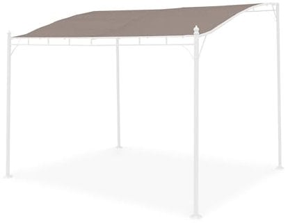 Alice's Garden - Toile de Toit Taupe pour tonnelle 3x2.5m Brestum - Toile de Rechange pergola. Toile de Remplacement