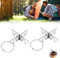 KLYNGTSK 2 PCS Alcohol Stove Cross Stand Stainless Steel Pot Stand Portable Alcohol Stove Rack Shelf Alcohol Stove Stand for Camping Hiking Backpacking Outdoor Activities (9.6 * 2.9cm)