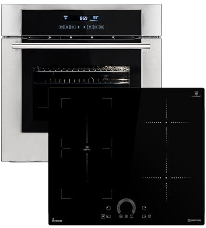KKT KOLBE Herdset SET8015IH592FZ, Backofen und Induktionskochfeld | 60 cm Backofen EB8015ED, 59 cm Induktionskochfeld IH85901FZ, Grill, Heißluft, Teleskopauszüge, Automatik-Timer