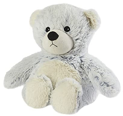 Warmies® Plush Grey Marshmallow Bear Microwave,Medium
