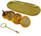 Babes Papes Gold Grinder Set - Rolling Tray mit Spice Grinder und Zigarettenhalter in gold ideal für Kenner und Genießer oder als Geschenkset | Grinder Klein Kiffer Zubehör Set Tablett Klein