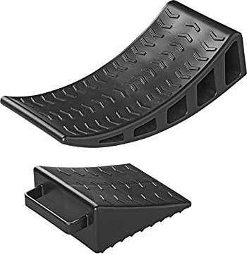 Ausgleichskeil rund plus Unterlegkeil Leveller für Wohnwagen Wohnmobil reifenförmig