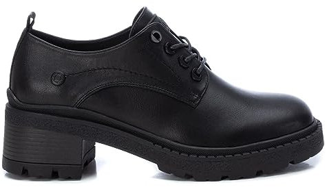 Refresh 171235, Zapatos de Cordones Mujer, Negro, 38 EU
