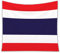 Yelolyio Thailand Nationalflagge Dekor Wandteppich, Thailand Tapisserie Wandbehang Landflagge Souvenir Zimmer Heimdekoration Moderner abstrakter Wandteppich für Büro, 150 x 150 cm