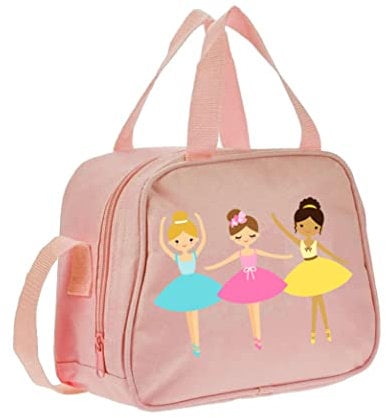 3 Ballerina Pink Childrens Kids Ballet Tap Dance Bag (PAR1)
