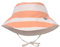 LÄSSIG Baby Kinder Sonnenhut Strandhut Sommerhut Sonnenschutz Kinderhut Babymütze wendbar atmungsaktiv UV-Schutz 80/Sun Protection Bucket Hat Block Stripes milky/peach, 03-06 Monate, Größe: 43/45