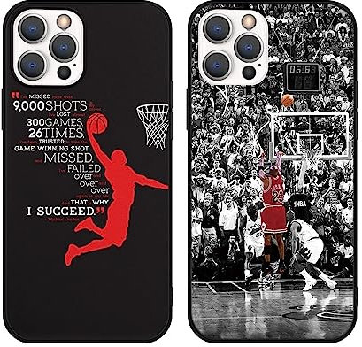 [2 Stück] Handyhülle für Apple iPhone 15 Hülle 6,1, Schutzhülle mit Basketball-Star 23 Design Premium TPU Silikon Schützt vor Stößen und Kratzern Case für iPhone 15, A2