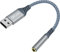 DCHAV USB auf 3,5 mm Audio Adapter Mikrofon Kopfhöreranschluss Externe Soundkarte AUX USB Typ A auf 3,5 mm Kabel 4polige TRRS Buchse Schnittstelle Leitungssteuerung