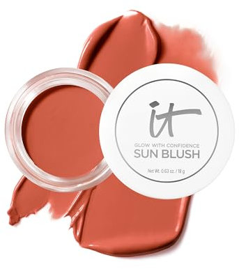 IT COSMETICS, Confidence In A Sun Blush Creme + Bronzer 2-in-1 Confidence In A Sun Blush, Wirkung Good Mine, Selbstbräuner, Teint Glowy, Hyaluronsäure, alle Hauttypen, Farbton: Sun Warmth 30