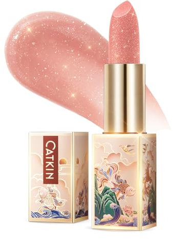 CATKIN Lippenbalsam Natürliche getönte Lippenpflege Classic mit Vitamin E, Spendet Feuchtigkeit für trockene Lippen Lippenpflegestift 3.3g