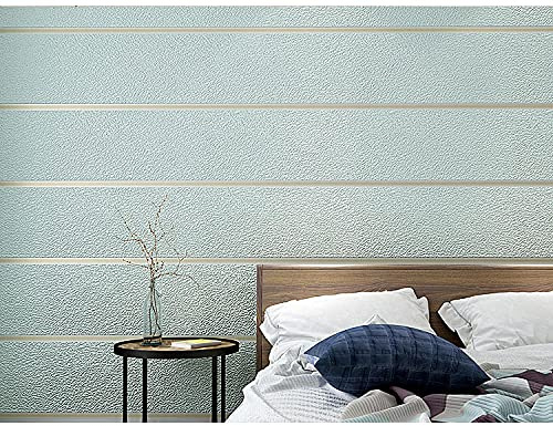 Striped Nordic Modern Deerskin Velvet Wallpaper - Super Thick Non-Woven for Living Room & Bedroom ﻿