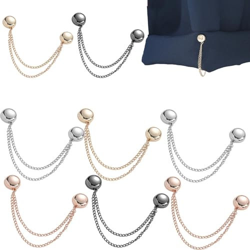 1/4/8 Pièces Pinces À Vêtements Magnétiques - Broche Magnétique Polyvalente Sans Épingle | Clips À Pression Ronds Et Magnétiques Pour Vêtements | Goupilles Magnétiques Colorées De Hijab Pour La Décora