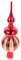 Cabilock Weihnachtsbaumspitze Weihnachtsdekoration dekorative Baumspitze Weihnachtsbaumschmuck würfelunterlage LEDs Leuchtmittel Weihnachtsschmuck Baumwipfelverzierung Plastik rot