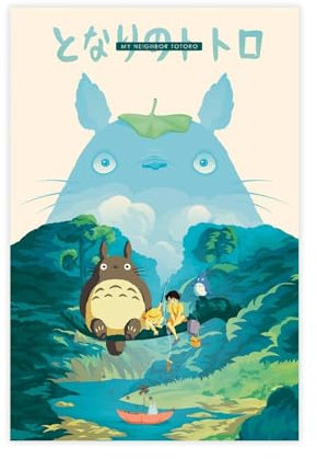 WEHGE Anime-Poster My Neighbor Totoro, Leinwandposter, Schlafzimmer, Dekoration, Landschaft, Büro, Raumdekoration, Geschenk, 30 x 45 cm, 7 Stück
