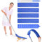 Bixury Nettoyeur de PoussièRe RéTractable Gap Plumeau Télescopique Plumeau Microfibre Telescopique avec 4 Chiffons De Nettoyage Remplaçables pour Nettoyer Le Lit Le Canapé Cuisine Les Coins(Bleu)