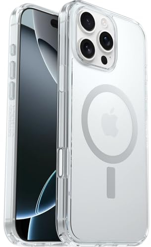 OtterBox Symmetry Clear MagSafe Case for iPhone 16 Pro Max, Clear | Shockproof, Drop proof, Protective Thin Case, 3x Tested to Military Standard
